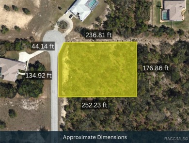 Build your dream home on this beautiful 1.02-acre lot, located on Pine Ridge Community Golf and Country Club in Florida - for sale on GolfHomes.com, golf home, golf lot