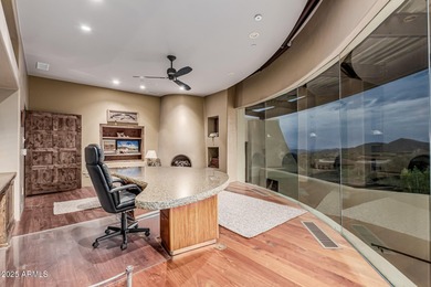 3 acres on 2 prime lots in Apache Peak! Glass walls frame this on Desert Mountain - Outlaw Golf Course in Arizona - for sale on GolfHomes.com, golf home, golf lot