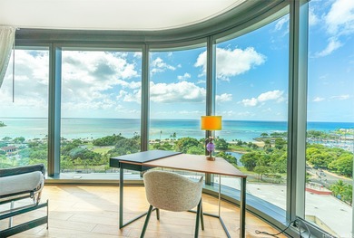 Anaha #1401 is a stunning and spacious 3-bedroom, 3-bath corner on Ala Wai Golf Course in Hawaii - for sale on GolfHomes.com, golf home, golf lot