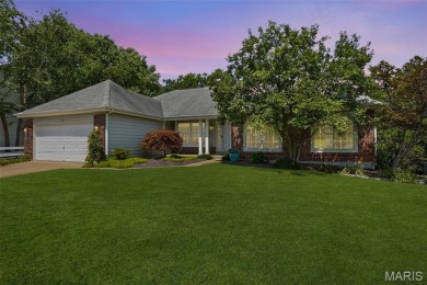 The curb appeal of this spacious O'Fallon ranch home is on The Falls Golf Club in Missouri - for sale on GolfHomes.com, golf home, golf lot