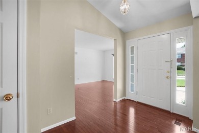 The curb appeal of this spacious O'Fallon ranch home is on The Falls Golf Club in Missouri - for sale on GolfHomes.com, golf home, golf lot