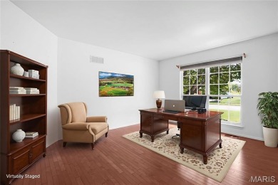 The curb appeal of this spacious O'Fallon ranch home is on The Falls Golf Club in Missouri - for sale on GolfHomes.com, golf home, golf lot