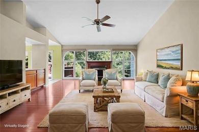The curb appeal of this spacious O'Fallon ranch home is on The Falls Golf Club in Missouri - for sale on GolfHomes.com, golf home, golf lot