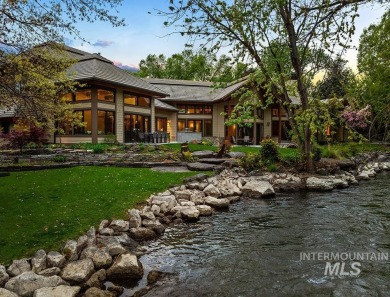 An extraordinary 1.5+ acre riverfront estate enveloped by water on BanBury Golf Club in Idaho - for sale on GolfHomes.com, golf home, golf lot