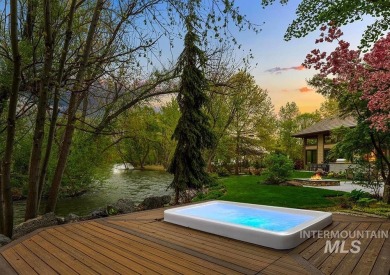 An extraordinary 1.5+ acre riverfront estate enveloped by water on BanBury Golf Club in Idaho - for sale on GolfHomes.com, golf home, golf lot
