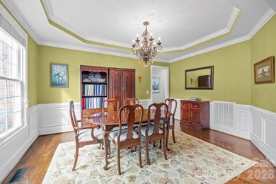 This five-bedroom, four-and-a-half-bathroom full brick home is on Emerald Lake Golf Club in North Carolina - for sale on GolfHomes.com, golf home, golf lot