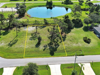 This perfect WATERFRONT LOT is located on a cul de sac and on on Pinemoor West Golf Club in Florida - for sale on GolfHomes.com, golf home, golf lot