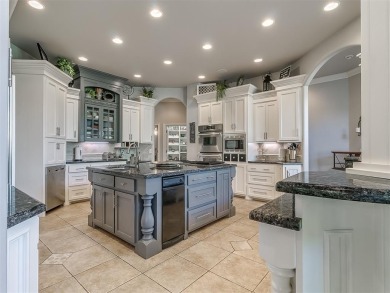 Located in Oakdale Schools, this thoughtfully designed home sits on River Oaks Golf Club in Oklahoma - for sale on GolfHomes.com, golf home, golf lot