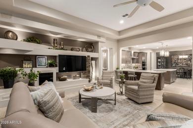 Prepare to be amazed--this EXCEPTIONAL property offers design on Tuscany Falls At Pebble Creek in Arizona - for sale on GolfHomes.com, golf home, golf lot