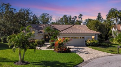 Graceful and secure pool home with tranquil preserve views in on The Meadows Golf and Country Club in Florida - for sale on GolfHomes.com, golf home, golf lot