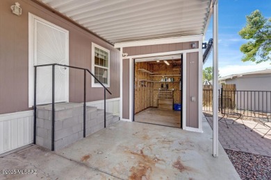 Newer 2008 manufactured home with great mountain views located on Tucson Estates Golf Course in Arizona - for sale on GolfHomes.com, golf home, golf lot