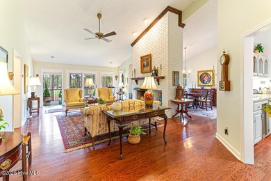 Discover this stunning brick home perfectly situated on the 6th on Pinehurst Resort and Country Club in North Carolina - for sale on GolfHomes.com, golf home, golf lot