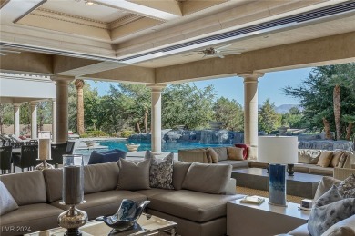 Exceptional Mediterranean estate in Southern Highlands on Southern Highlands Golf Club in Nevada - for sale on GolfHomes.com, golf home, golf lot