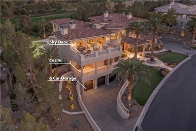 Exceptional Mediterranean estate in Southern Highlands on Southern Highlands Golf Club in Nevada - for sale on GolfHomes.com, golf home, golf lot