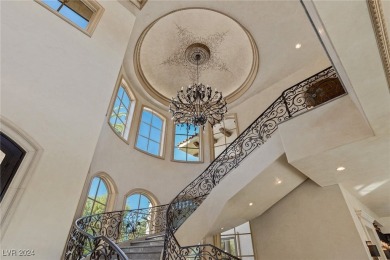 Exceptional Mediterranean estate in Southern Highlands on Southern Highlands Golf Club in Nevada - for sale on GolfHomes.com, golf home, golf lot