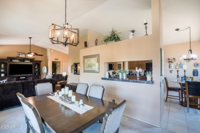 Beautiful, warm and welcoming Granada sits on a larger corner on SunBird Golf Club in Arizona - for sale on GolfHomes.com, golf home, golf lot