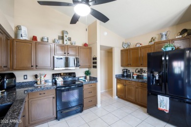 Beautiful, warm and welcoming Granada sits on a larger corner on SunBird Golf Club in Arizona - for sale on GolfHomes.com, golf home, golf lot