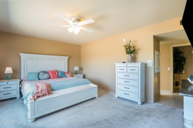 Beautiful, warm and welcoming Granada sits on a larger corner on SunBird Golf Club in Arizona - for sale on GolfHomes.com, golf home, golf lot