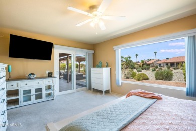 Beautiful, warm and welcoming Granada sits on a larger corner on SunBird Golf Club in Arizona - for sale on GolfHomes.com, golf home, golf lot