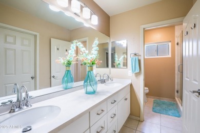 Beautiful, warm and welcoming Granada sits on a larger corner on SunBird Golf Club in Arizona - for sale on GolfHomes.com, golf home, golf lot