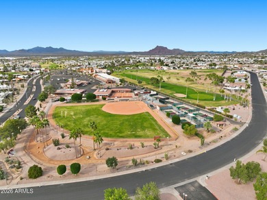Desirable 55+ corner townhome + den, backing to the greenbelt on Apache Wells Country Club in Arizona - for sale on GolfHomes.com, golf home, golf lot