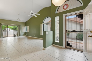 Desirable 55+ corner townhome + den, backing to the greenbelt on Apache Wells Country Club in Arizona - for sale on GolfHomes.com, golf home, golf lot