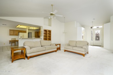 Best golf view in the community. Newer roof, newer AC, and fresh on Sunland Springs Golf Course  in Arizona - for sale on GolfHomes.com, golf home, golf lot