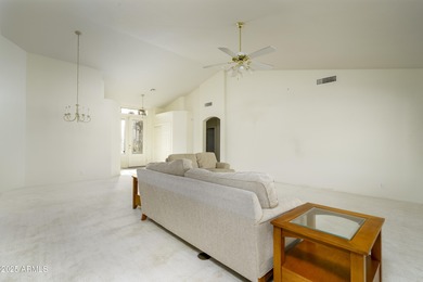 Best golf view in the community. Newer roof, newer AC, and fresh on Sunland Springs Golf Course  in Arizona - for sale on GolfHomes.com, golf home, golf lot