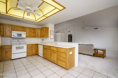 Best golf view in the community. Newer roof, newer AC, and fresh on Sunland Springs Golf Course  in Arizona - for sale on GolfHomes.com, golf home, golf lot