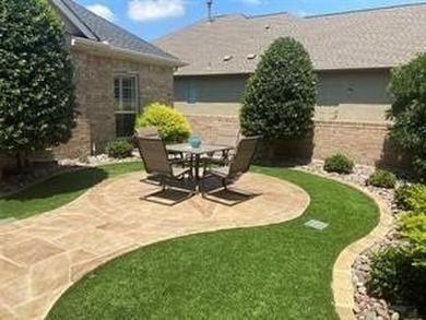 What a view you have of the beautiful golf course from inside or on Wildhorse Golf Club of Robson Ranch in Texas - for sale on GolfHomes.com, golf home, golf lot