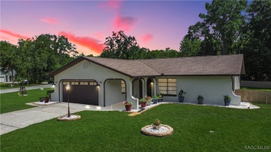 Discover this beautifully maintained 3-bedroom, 2-bathroom home on Sugarmill Woods Golf and Country Club in Florida - for sale on GolfHomes.com, golf home, golf lot