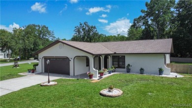 Discover this beautifully maintained 3-bedroom, 2-bathroom home on Sugarmill Woods Golf and Country Club in Florida - for sale on GolfHomes.com, golf home, golf lot
