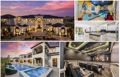 Ultra-Luxury Golf-Front Estate | Double Lot | West-Facing Sunset on ChampionsGate Golf Resort in Florida - for sale on GolfHomes.com, golf home, golf lot