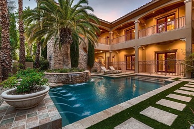 Experience the pinnacle of luxury living in this 8,447 SF on Red Rock Country Club in Nevada - for sale on GolfHomes.com, golf home, golf lot