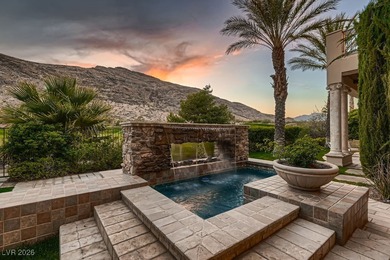 Experience the pinnacle of luxury living in this 8,447 SF on Red Rock Country Club in Nevada - for sale on GolfHomes.com, golf home, golf lot
