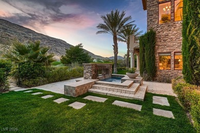 Experience the pinnacle of luxury living in this 8,447 SF on Red Rock Country Club in Nevada - for sale on GolfHomes.com, golf home, golf lot