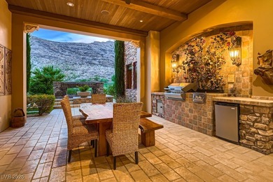 Experience the pinnacle of luxury living in this 8,447 SF on Red Rock Country Club in Nevada - for sale on GolfHomes.com, golf home, golf lot