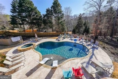 Gunite, Heated, Salt Water Pool & Waterfall Spa*Master on on Bridgemill Golf Club in Georgia - for sale on GolfHomes.com, golf home, golf lot