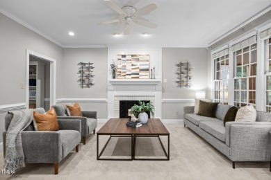 Nestled on a desirable corner lot, surrounded by mature trees in on Devils Ridge Golf Club in North Carolina - for sale on GolfHomes.com, golf home, golf lot