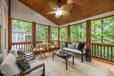 Nestled on a desirable corner lot, surrounded by mature trees in on Devils Ridge Golf Club in North Carolina - for sale on GolfHomes.com, golf home, golf lot