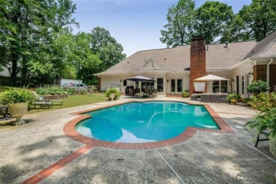 Welcome to this gorgeous three-sided brick European style ranch on Brookfield Country Club in Georgia - for sale on GolfHomes.com, golf home, golf lot