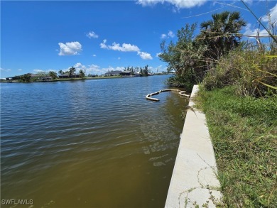 Nice and Cleared GULF ACCESS LOT with a NEW SEAWALL in place on Burnt Store Golf Club in Florida - for sale on GolfHomes.com, golf home, golf lot