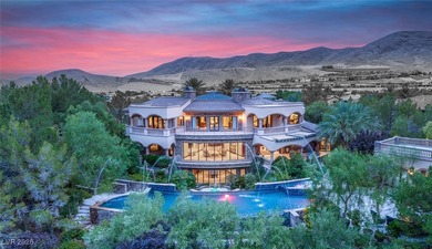 Tuscan grandeur at The Estates at Southern Highlands. Built w/ on Southern Highlands Golf Club in Nevada - for sale on GolfHomes.com, golf home, golf lot