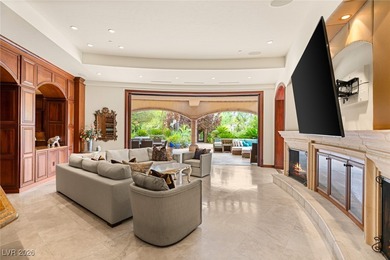 Tuscan grandeur at The Estates at Southern Highlands. Built w/ on Southern Highlands Golf Club in Nevada - for sale on GolfHomes.com, golf home, golf lot