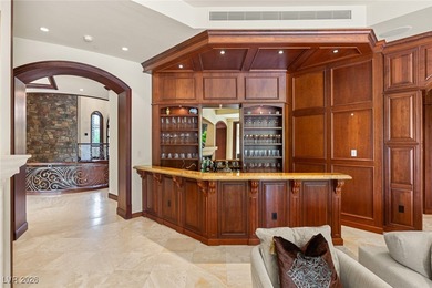 Tuscan grandeur at The Estates at Southern Highlands. Built w/ on Southern Highlands Golf Club in Nevada - for sale on GolfHomes.com, golf home, golf lot