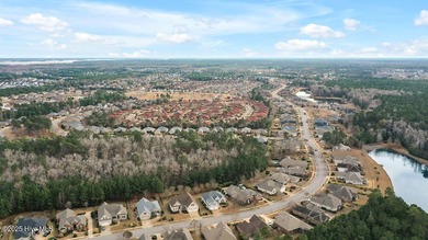 Serene nature views await you in this stunning brick home on Cape Fear National At Brunswick Forest in North Carolina - for sale on GolfHomes.com, golf home, golf lot