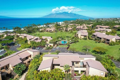 Enjoy spectacular ocean views from the living area, bedroom, and on Wailea Golf Club in Hawaii - for sale on GolfHomes.com, golf home, golf lot