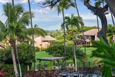 Enjoy spectacular ocean views from the living area, bedroom, and on Wailea Golf Club in Hawaii - for sale on GolfHomes.com, golf home, golf lot