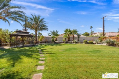 Introducing a custom-built (2002) desert retreat set on a on Bermuda Dunes Country Club in California - for sale on GolfHomes.com, golf home, golf lot