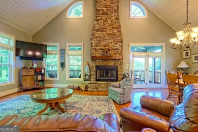Nestled in private S/D and end of road privacy, an elegant on Sky Valley Resort and Country Club in Georgia - for sale on GolfHomes.com, golf home, golf lot